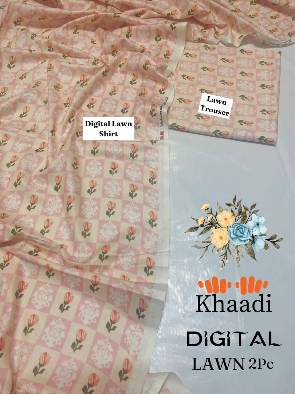 Handloom Block Printed Khadi Cotton Salwar Kameez With Dupatta Set-Min